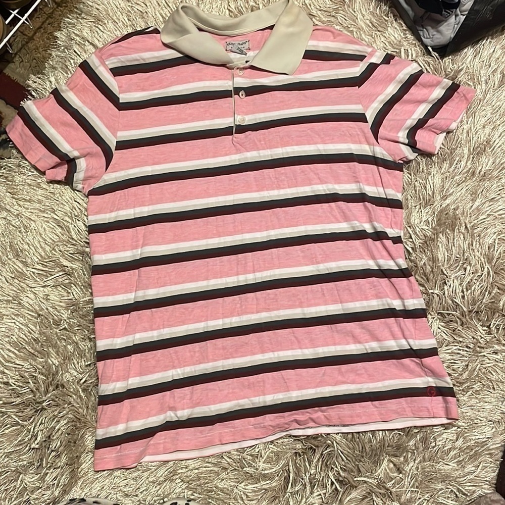 GUESS Striped Button Tshirt